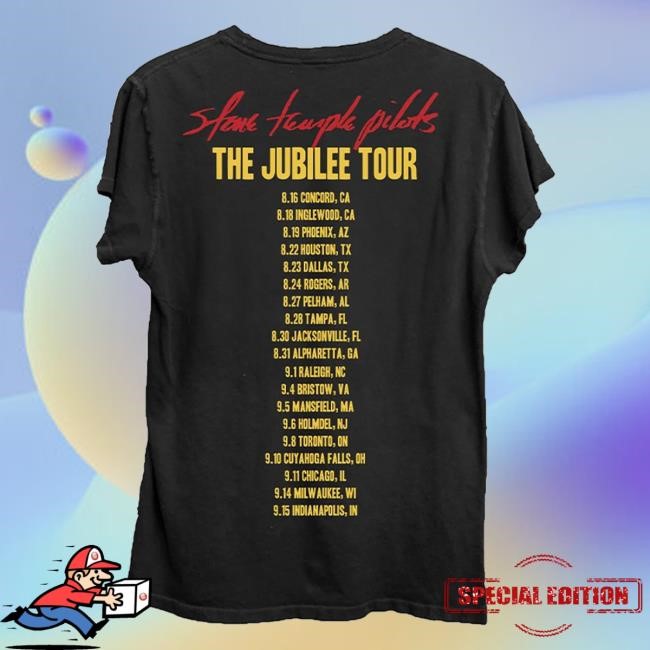 Stone Temple Pilots Jubilee Tour Itin New Tee Stone Temple Pilots Merch Store
