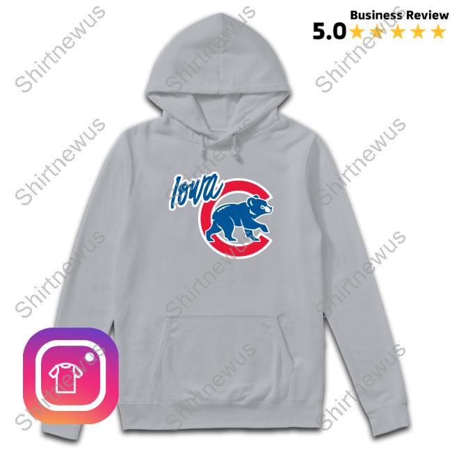 Iowa Cubs Walking Bear Long Sleeve T Shirt Official MiLB Iowa Cubs Walking Bear Long Sleeve T Shirt
