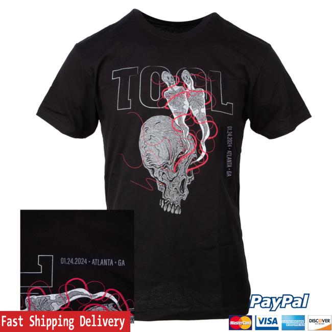 Official Tool Muisc Band Clothing Store Shop 2024 Tour Attractive Shirt - Atlanta, Ga ToolBand ToolMusic Merch