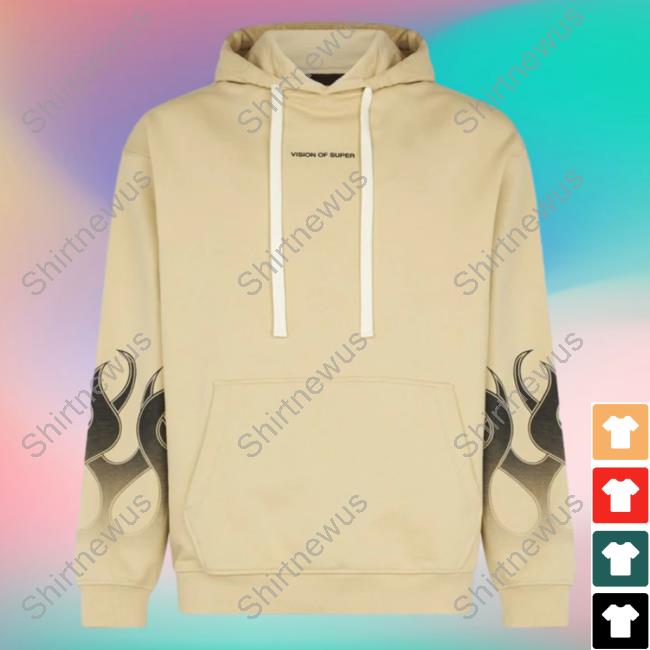 Official Vision Of Super San Crewneck With Black Gradient Flames