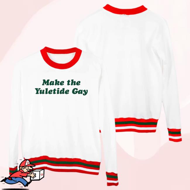 Official Kacey Musgraves Merch Store KaceyMusgraves Make The Yule-Tide Gay Popover Sweatshirt Kacey Musgraves Apparel Clothing Shop