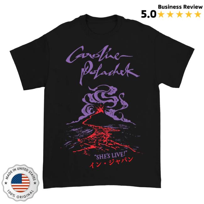 Official Caroline Polachek Music Merch Store Volcano Spiraling Japanese Popover Shirt Carolineplz