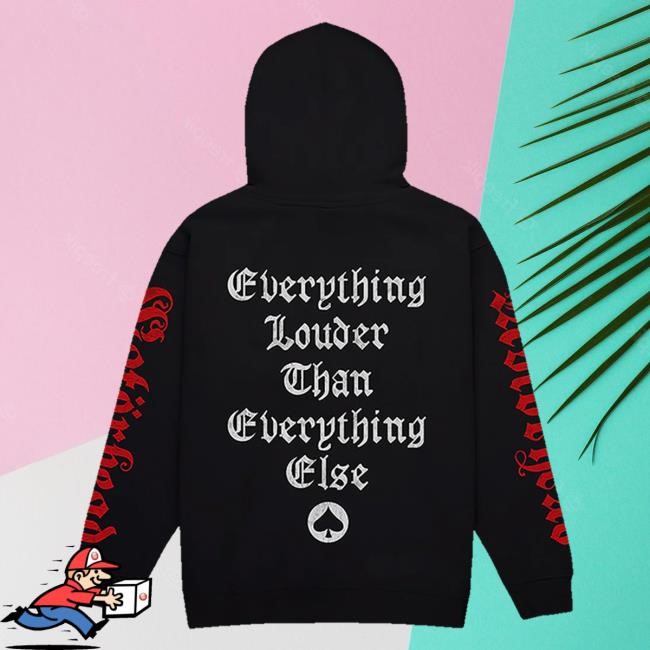 Official Blackcraft Cult Motörhead x Blackcraft Louder Hooded Sweatshirt
