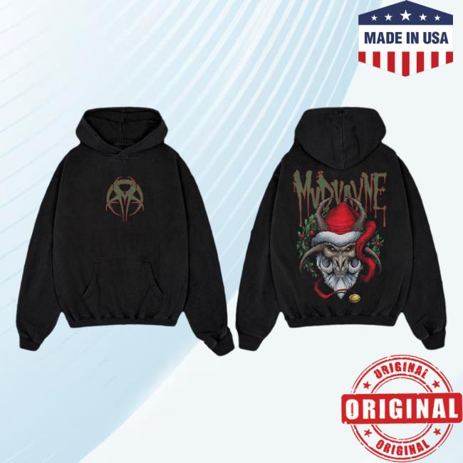 Official Mudvayne Merch Store Mudvayne Logo Happy Fuckin' Holiday Day Krampus Limited Edition Sweater