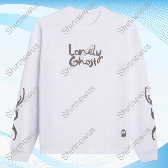 Official Lonely Ghost Clothing Store Peace Lonely Ghost Thermal Hoodie WhiteLonelyghost Merch