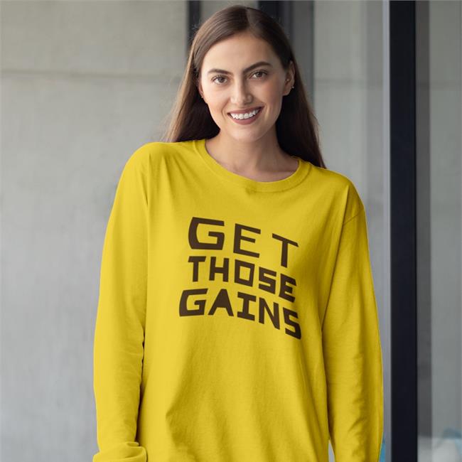 Get Those Gains Tee Shirt Wolfinwolfi