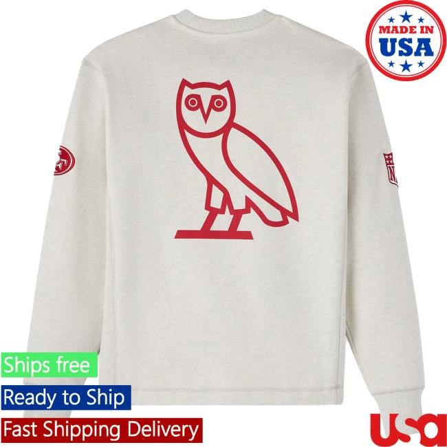 NFL Football 49ers OVO fleece sweatshirt driving fan-section tunnel buzz