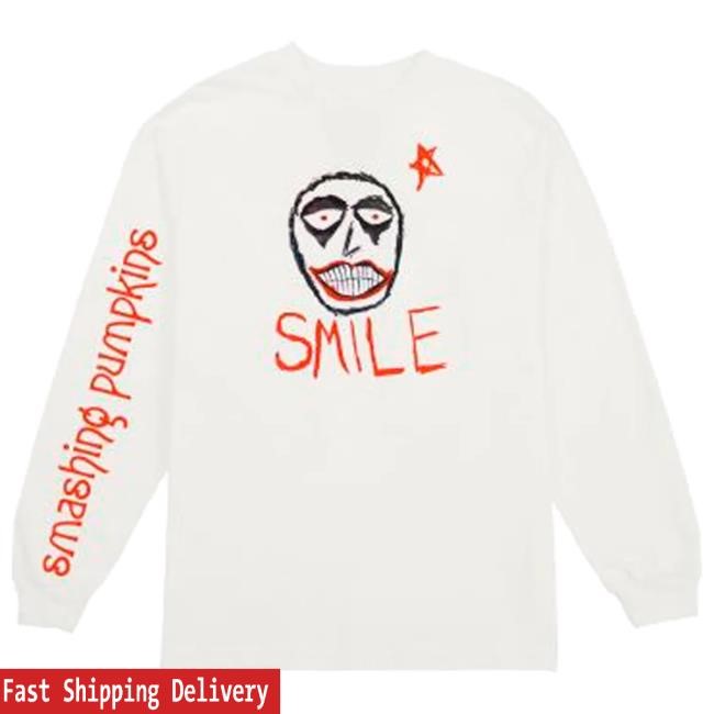 Official Smashing Pumpkins Merch Store Smile Tour L/S Shirt Smashing Pumpkins
