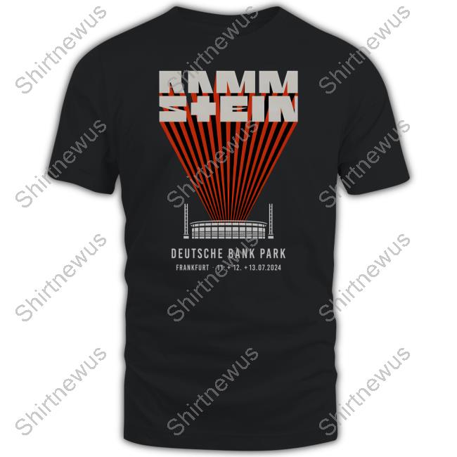 Official Rammstein Merch Europe Stadium Tour 2024 Frankfurt Shirt