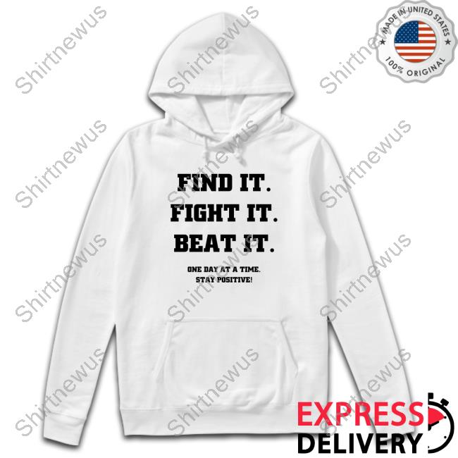 Official Redbird Ribbon Walk Find It Fight It Beat It One Day A Time Stay Positive Shirt