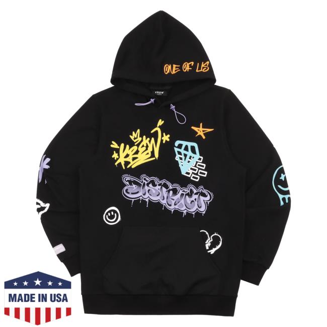 Official Krew District Merch Graffiti Hoodie