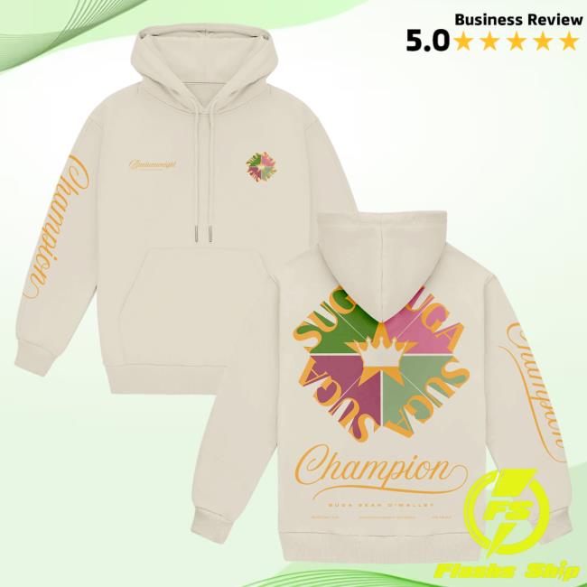 Official The Suga Merch Store Champion Tan Attractive Hoodie The Suga Store Sugashop