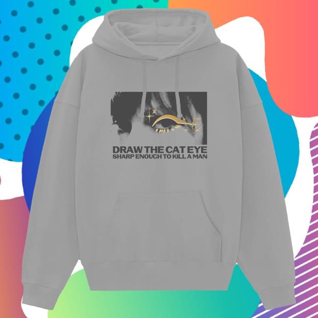 Official Taylor Swift Merch Store Draw The Cat Eye Attractive Hoodie Taylor Swift Apparel Clothing TaylorSwift