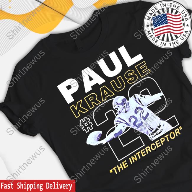 Official Paul Krause Interceptor Shirts