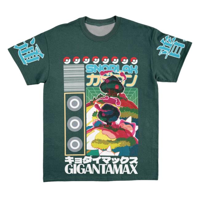 Official Anime Ape Clothing Gigantamax Snorlax Pokemon Streetwear AOP Shirts 3D All Over Print Animeape