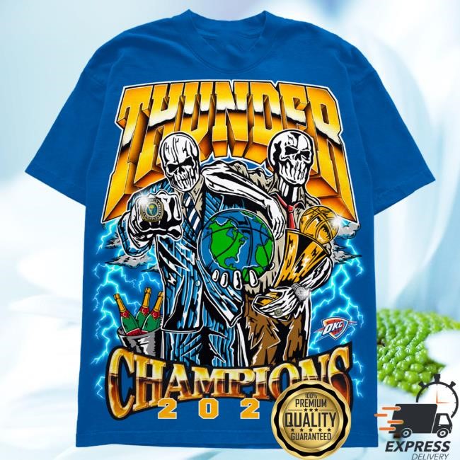 Thunder World Champs T Shirt - Black| Warren Lotas Official NBA Thunder World Champs Shirts - Black| Warren Lotas Official NBA