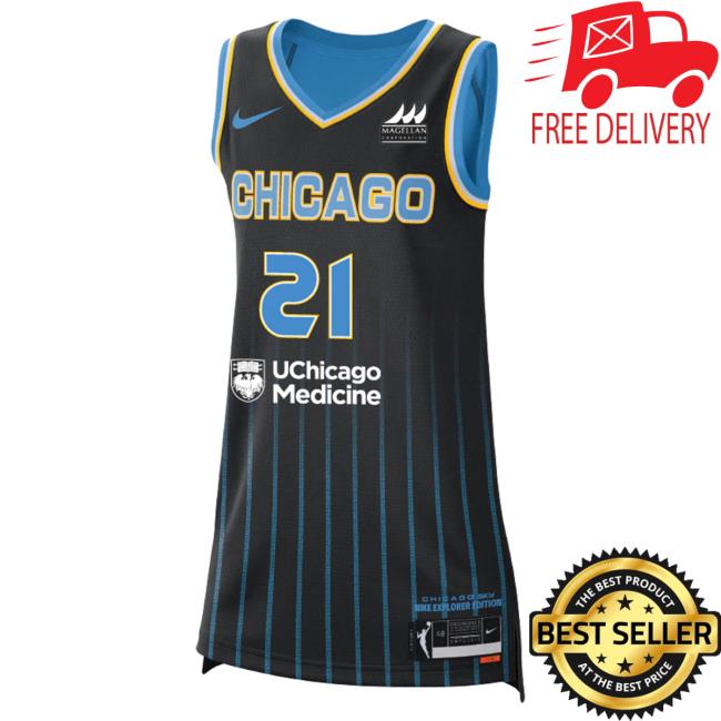 Official Chicago Sky Merch Store Brianna Turner Explorer Jersey Popover Sweatshirt Chicago Sky Apparel Shop ChicagoSky