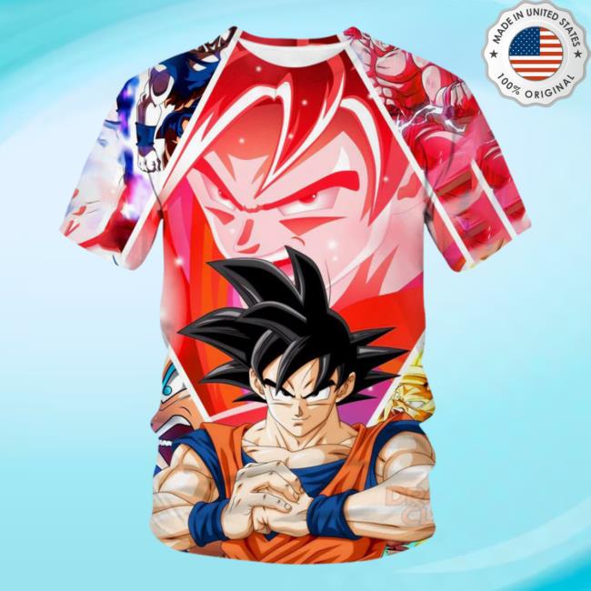 Dragon Ball Z Clothing Super Saiyan Goku Summer Shirts