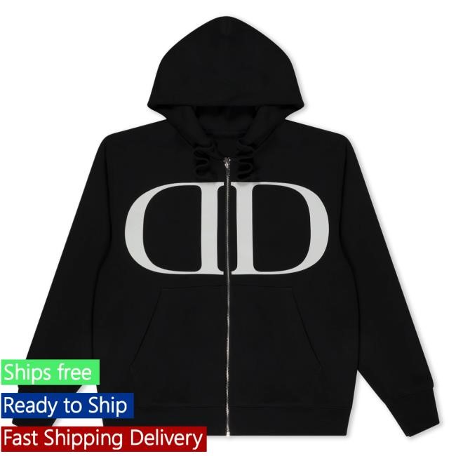 Dopamine Logo Zip Attractive Hoodie (White) | Lil Tecca Official Store Merch