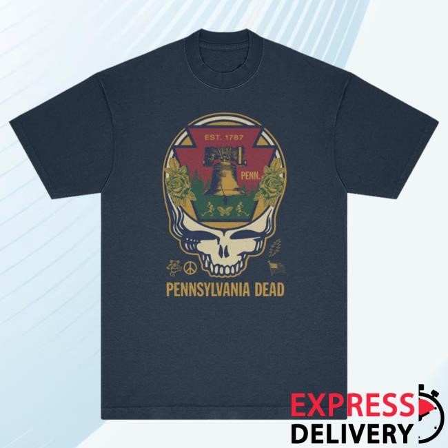 Grateful Dead Pennsylvania United States of Dead Top Shirt | Grateful Dead Merch Store Official