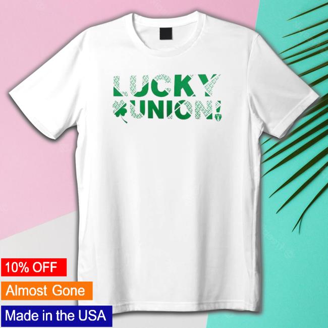 Official Men’s Philadelphia Union White St. Patrick’s Day Lucky Tee Shirt