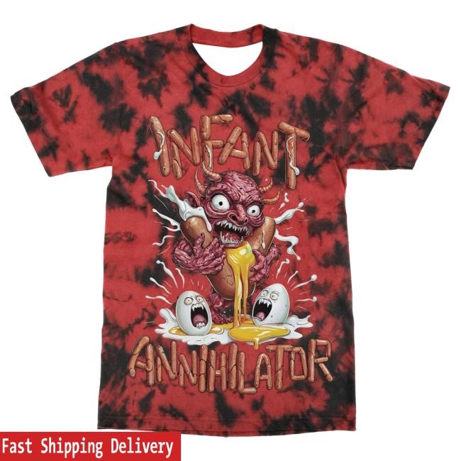 Official Indie Merch Store Shop Infant Annihilator Meat Demon Attractive Shirt Bloody Mess IndieMerchStore