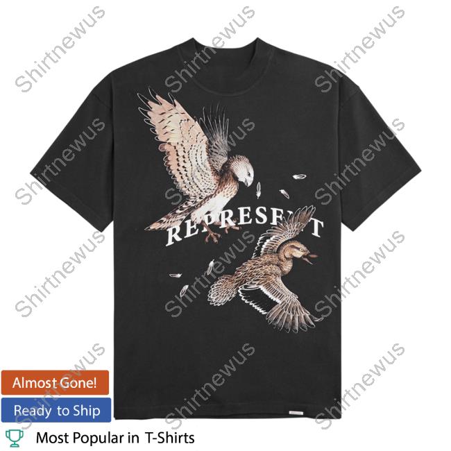 Official Harvey Nichols Store Represent Birds Of Prey Printed Tshirt Black Harveynichols