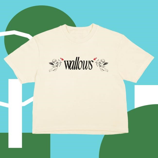 Authentic Angel Crop Tee Wallows Band Apparel