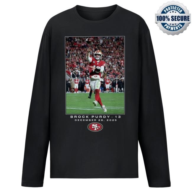 49ers NFL Football Brock Purdy Flash Week 17 Long Sleeve for Game Day