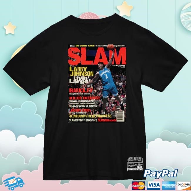 Slam Goods NBA SLAM Cover Tee – Larry Johnson Collector Classic