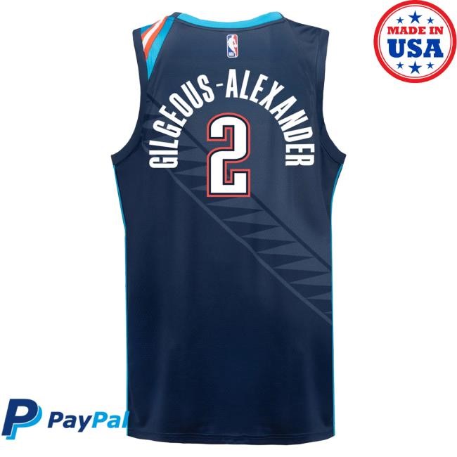 NBA Basketball Oklahoma City Thunder SGA 2025-26 City Edition Swingman