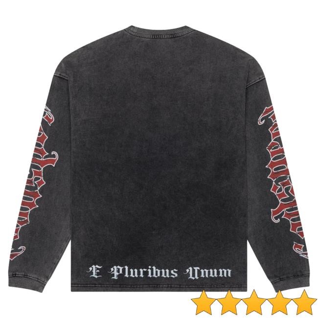 Official Godspeed New York Clothing Shop Balaclava Szn Long Sleeve New Shirt (black Wash)