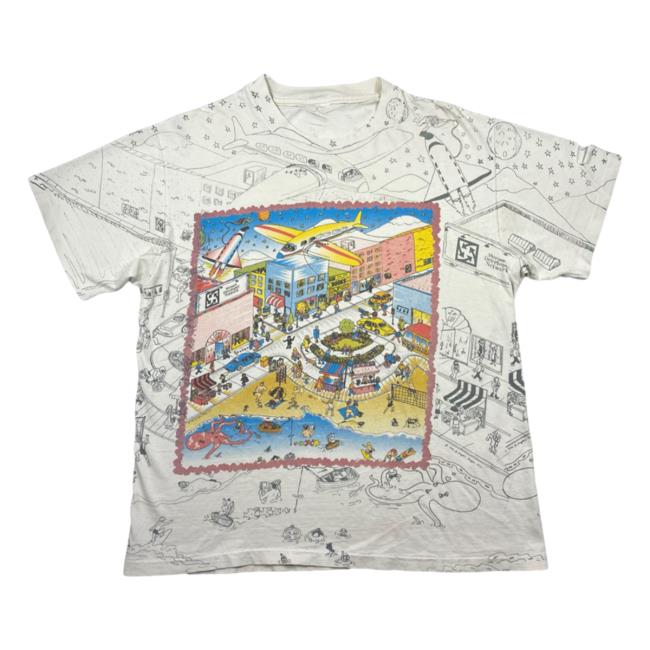 Official Thentwrk Microsoft All Over Print Tech 3D All Over Print Tee