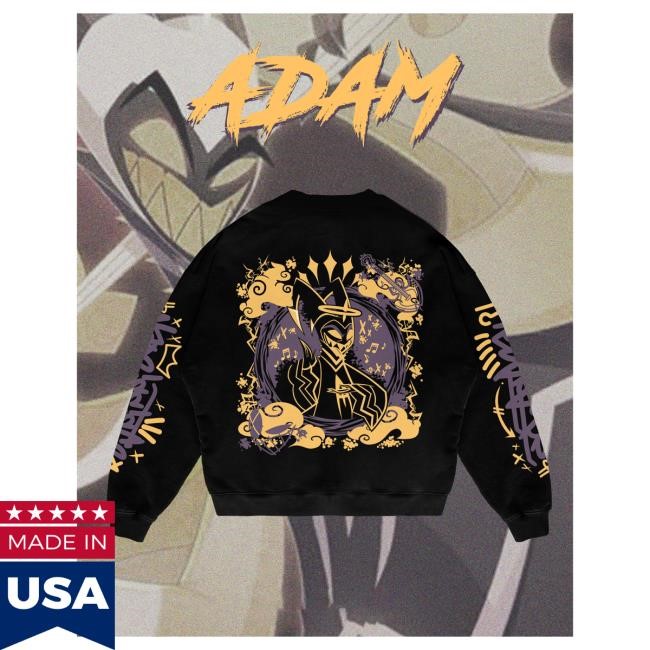 Official Cloudeelle "Adam" - Oversized Crew neck Black With the front print