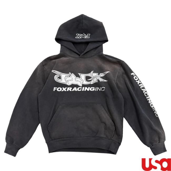 Official Travis Scott Merch Store Shop Travis Scott CJ X RACING Pull Over Hoodie I TravisScott