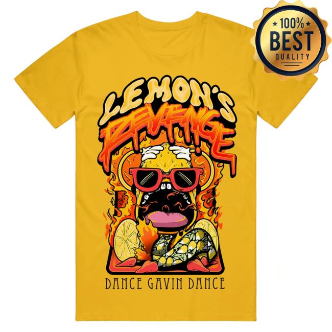 Official Dance Gavin Dance Band Merch Lemon's Revenge Gold T-Shirts DanceGavinDance
