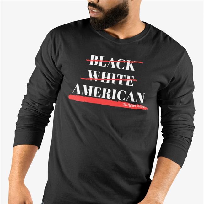 Black White American Tee Shirt The Officer Tatum