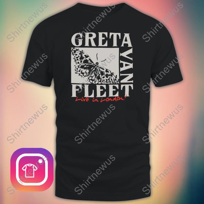 Greta Van Fleet Merch Butterfly Live In London TankTop