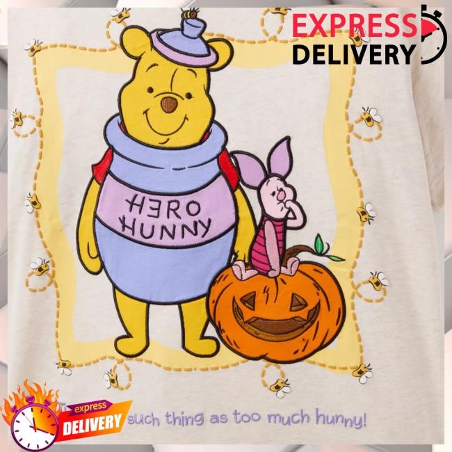 Official Disney Shop Winnie the Pooh and Piglet Halloween Shirt for Women