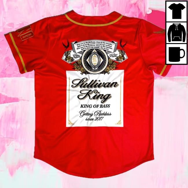 Official Sullivan King Merch "King Of Bass" Bassball Jersey Attractive Shirt [Limited Edition] Sullivan King Apparel Shop SullivanKing