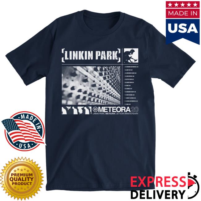 Official Linkin Park Merch Store Meteora Sound Board Navy Long Sleeve Shirt New LinkinPark Apparel Clothing Shop