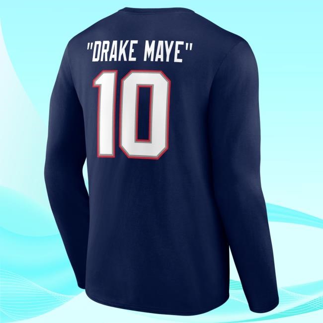 Official Drake Maye New England Patriots NFL Football NFL Nickname Top NFL Football NFL New England Patriots Drake Maye Nickname Apparel