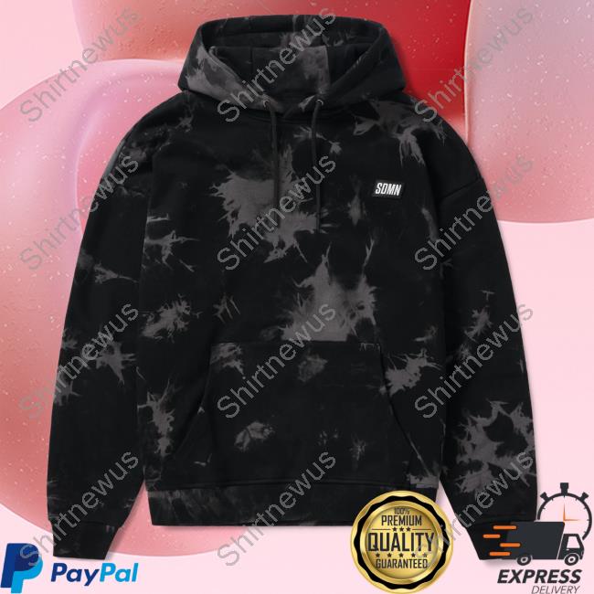 Official Sidemen Clothing Sdmn Tie Dye Pullover Hoodie Black/Grey Sidemenclothing