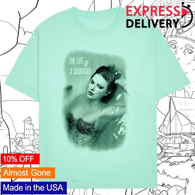 Official Taylor Swift Merch Store Shop The Life of a Showgirl Mint Tees TaylorSwift