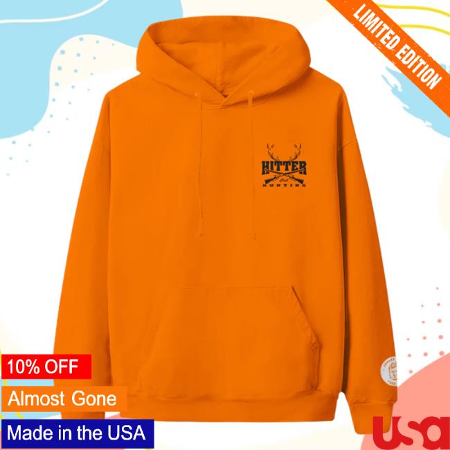Official Hitter Hunting Club Orange New Hoodie