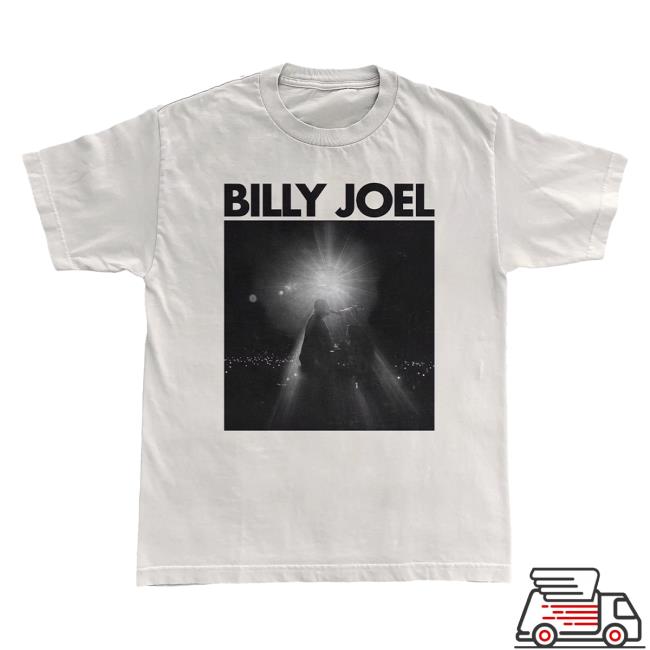 Official Billy Joel Merch Store Billy Joel Turn The Lights Back On Photo Ivory Shirt New Billy Joel Apparel Clothing Shop