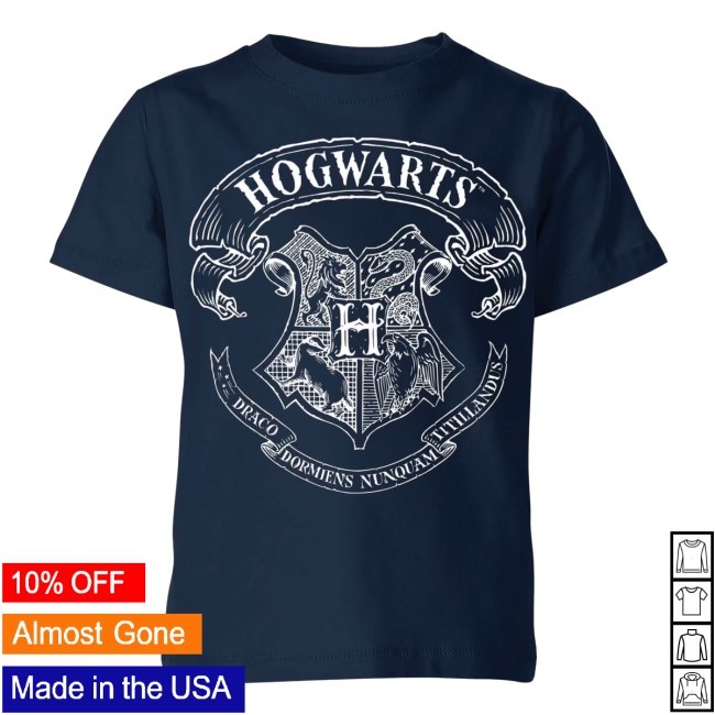 Hogwarts Crest Kids' Hoodie - Navy