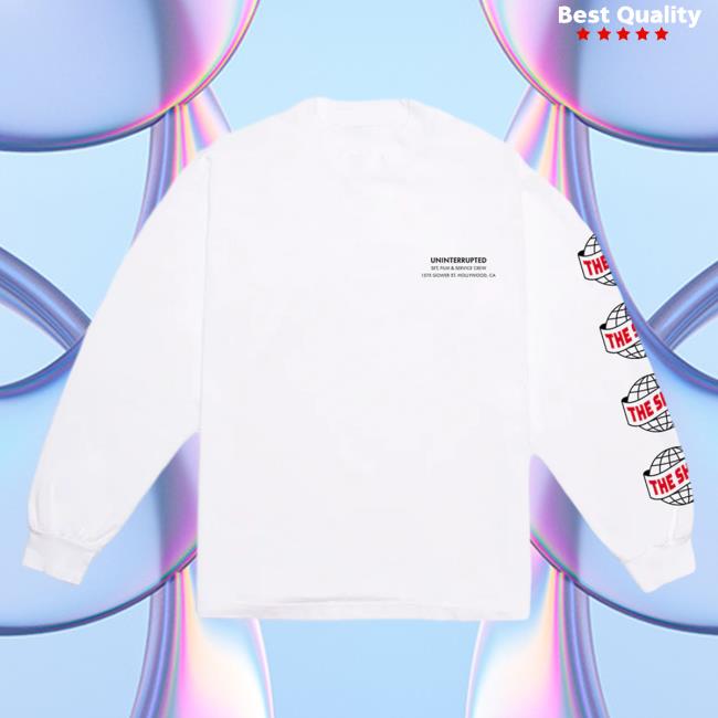 Official Maverick Carter Uninterrupted Clothing Store Shop The Shop: S5e7 Headquarters Long Sleeve Tee Shirt White Mavcarter