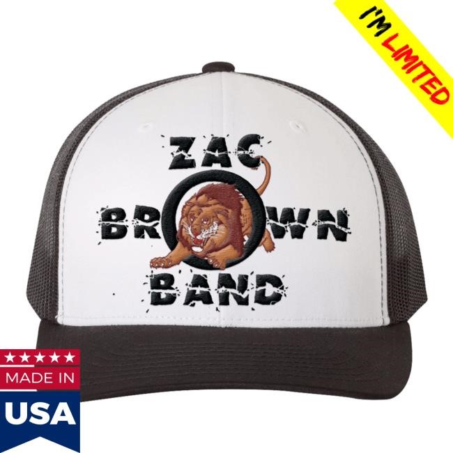 Zac Brown Band Official Merch Store Lion Trucker Hot Cap Zac Brown Band Clothing Shop Apparel