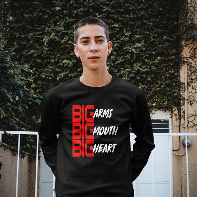 Big Arms Mouth Heart Long Sleeve Shirt